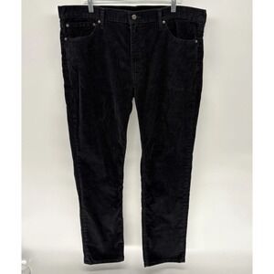 Levis 511 Jeans Black Corduroy Slim Fit Straight Cords White Tab Men 40X31